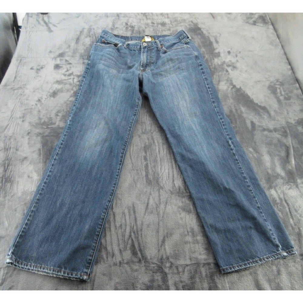 Lucky Brand Mens Jeans Straight Leg Blue Medium Wash Denim 34x32